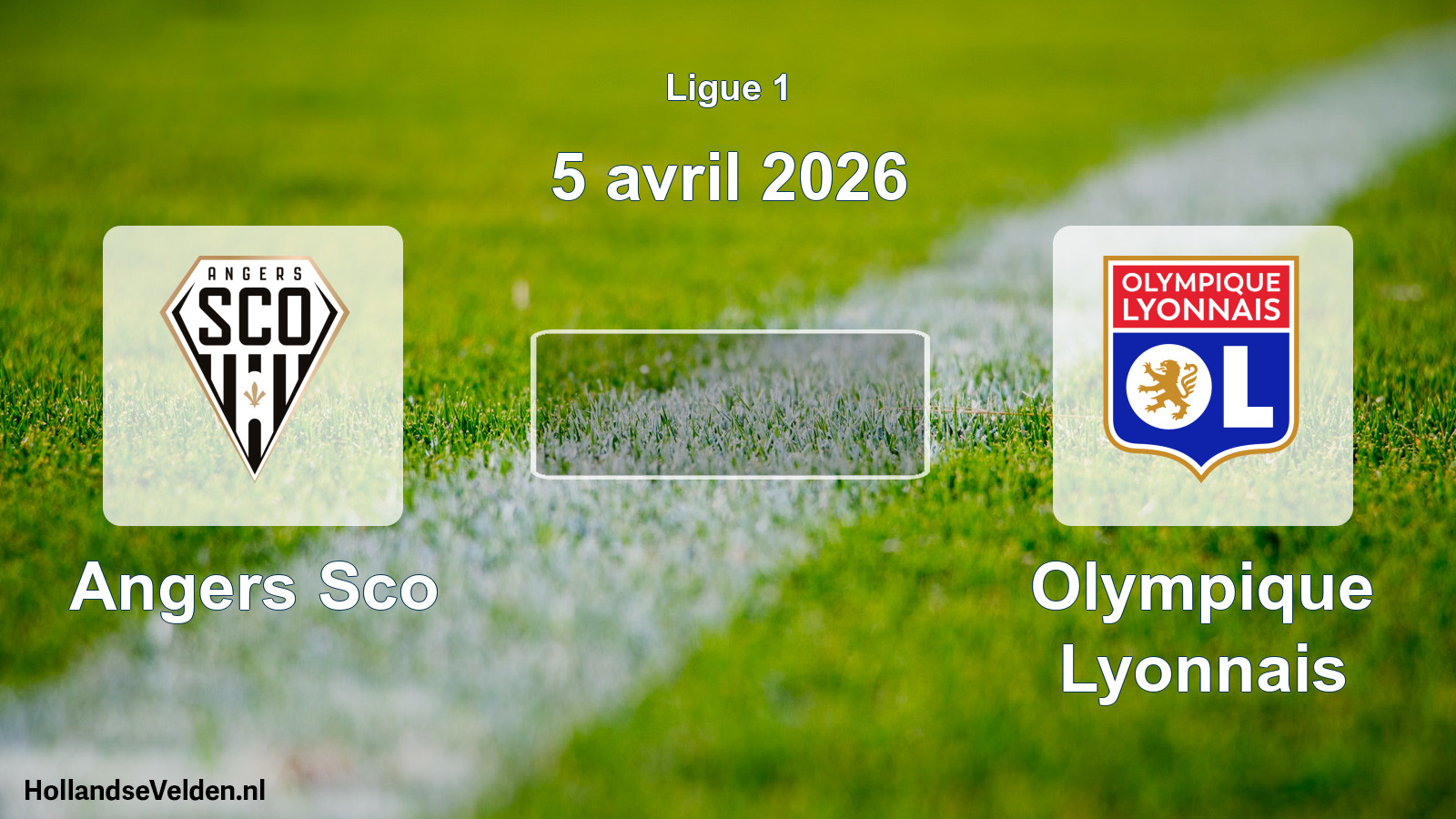 Geplande wedstrijd: Angers Sco - Olympique Lyonnais (5 april 2026)