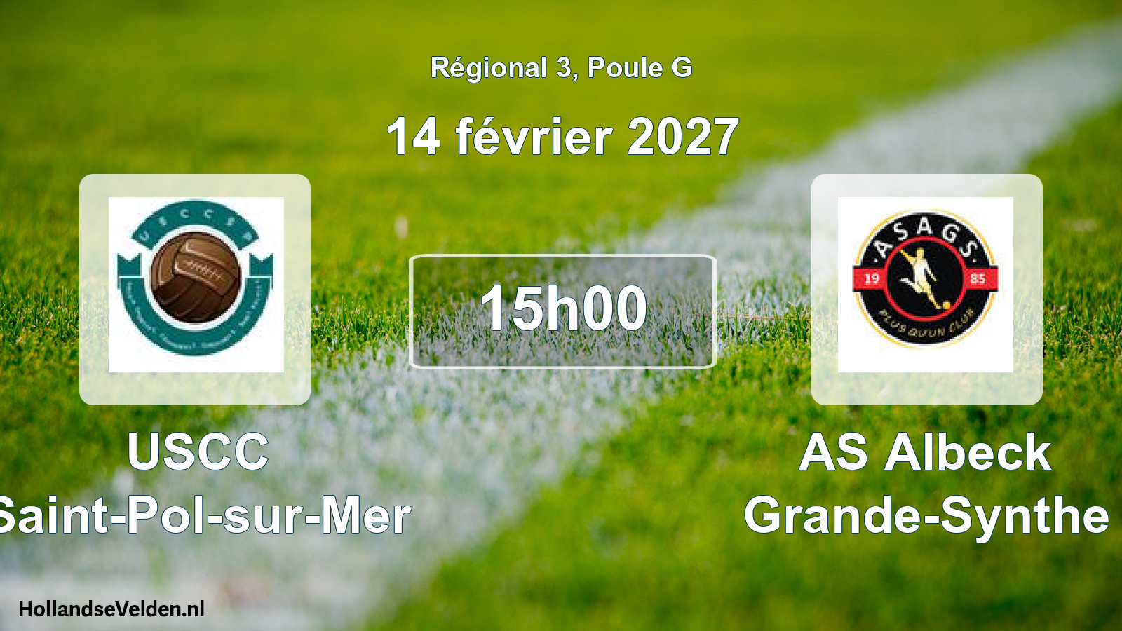 Scheduled Match: USCC Saint-Pol-sur-Mer - AS Albeck Grande-Synthe (14 February 2027)
