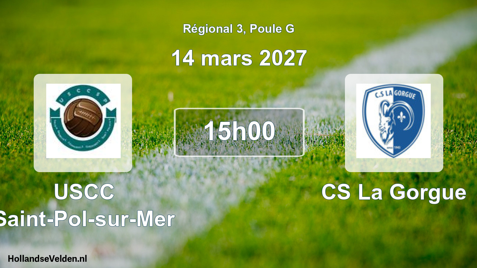 Scheduled Match: USCC Saint-Pol-sur-Mer - CS La Gorgue (14 March 2027)