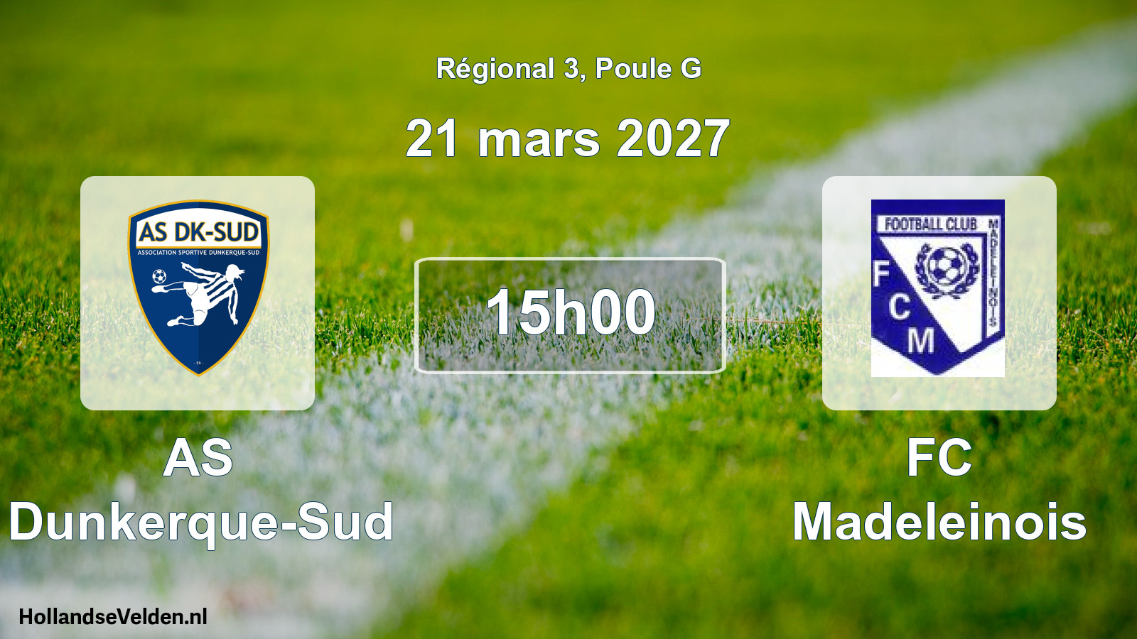 Scheduled Match: AS Dunkerque-Sud - FC Madeleinois (21 March 2027)