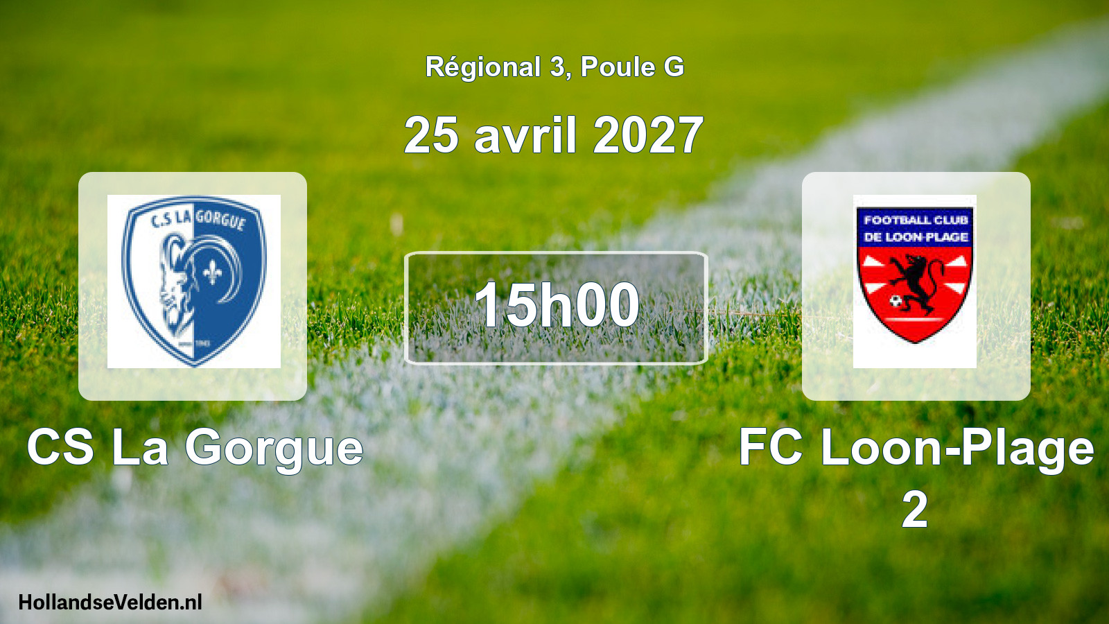 Scheduled Match: CS La Gorgue - FC Loon-Plage 2 (25 April 2027)