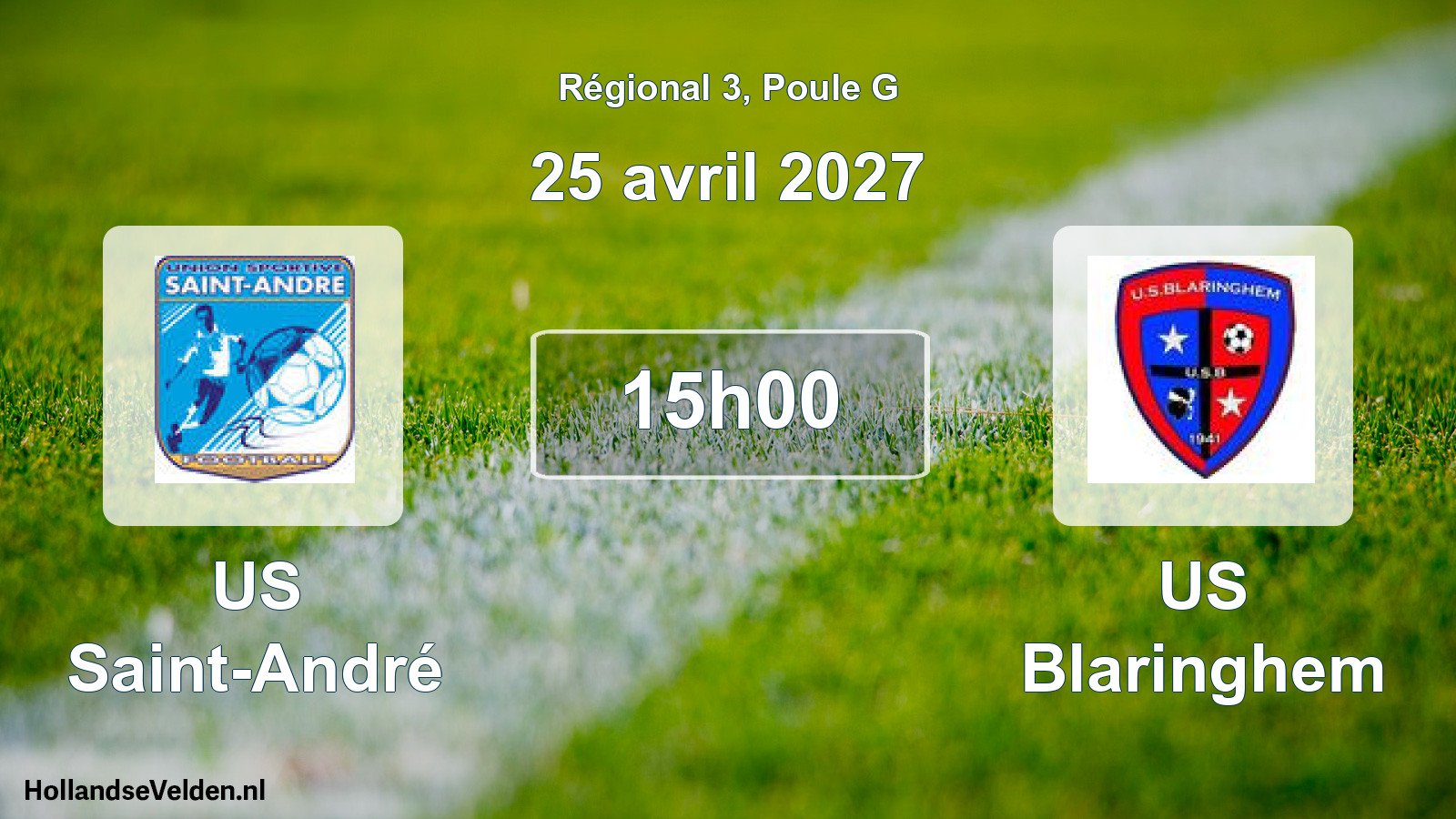 Scheduled Match: US Saint-André - US Blaringhem (25 April 2027)