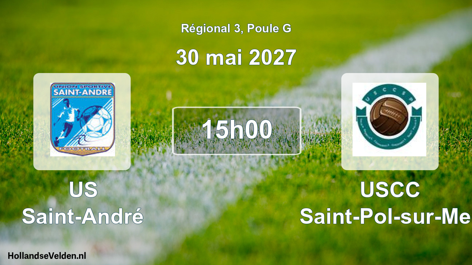 Match programmé: US Saint-André - USCC Saint-Pol-sur-Mer (30 mai 2027)