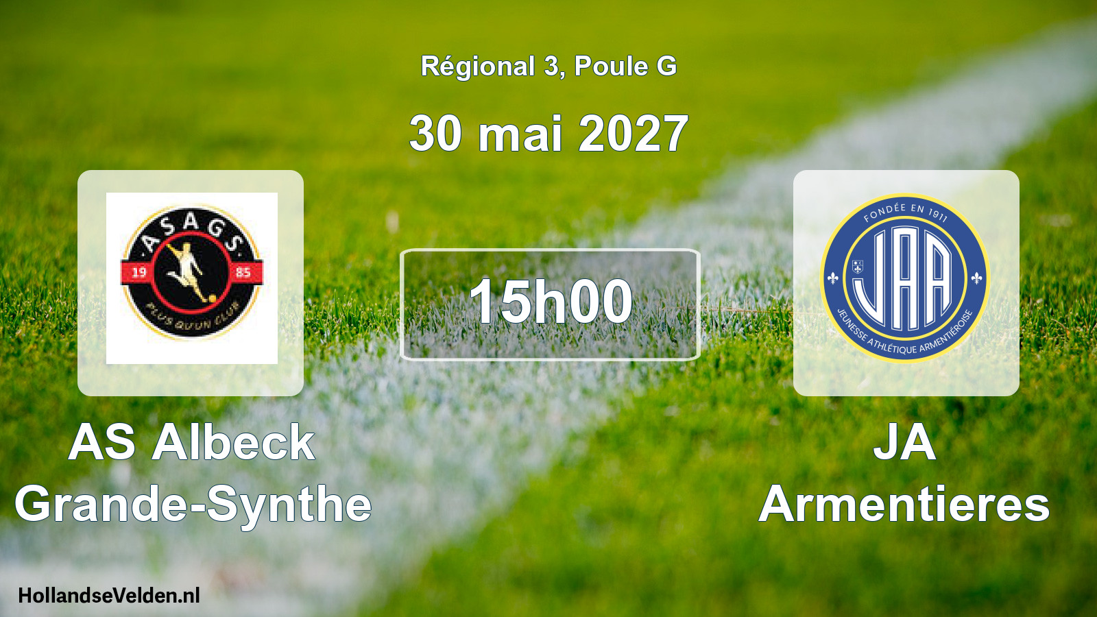 Scheduled Match: AS Albeck Grande-Synthe - JA Armentieres (30 May 2027)