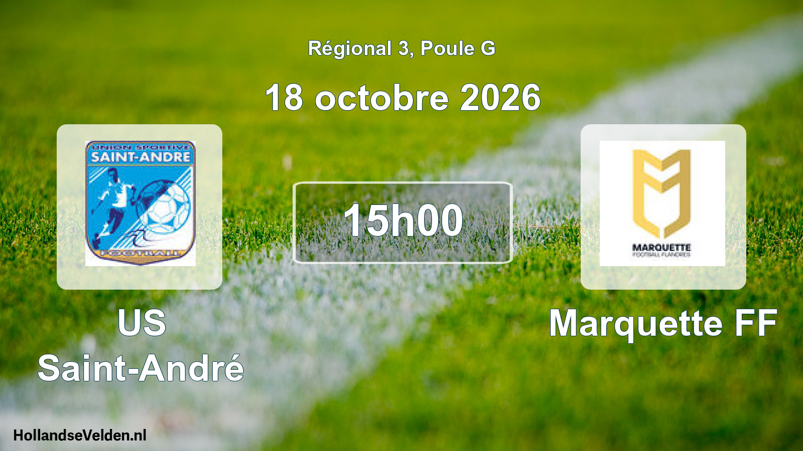 Scheduled Match: US Saint-André - Marquette FF (18 October 2026)