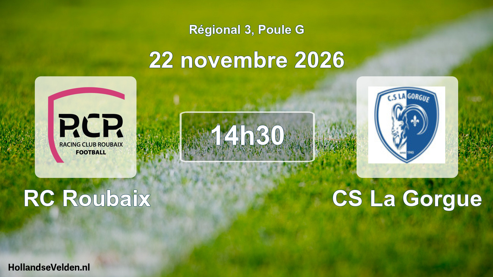Scheduled Match: RC Roubaix - CS La Gorgue (22 November 2026)
