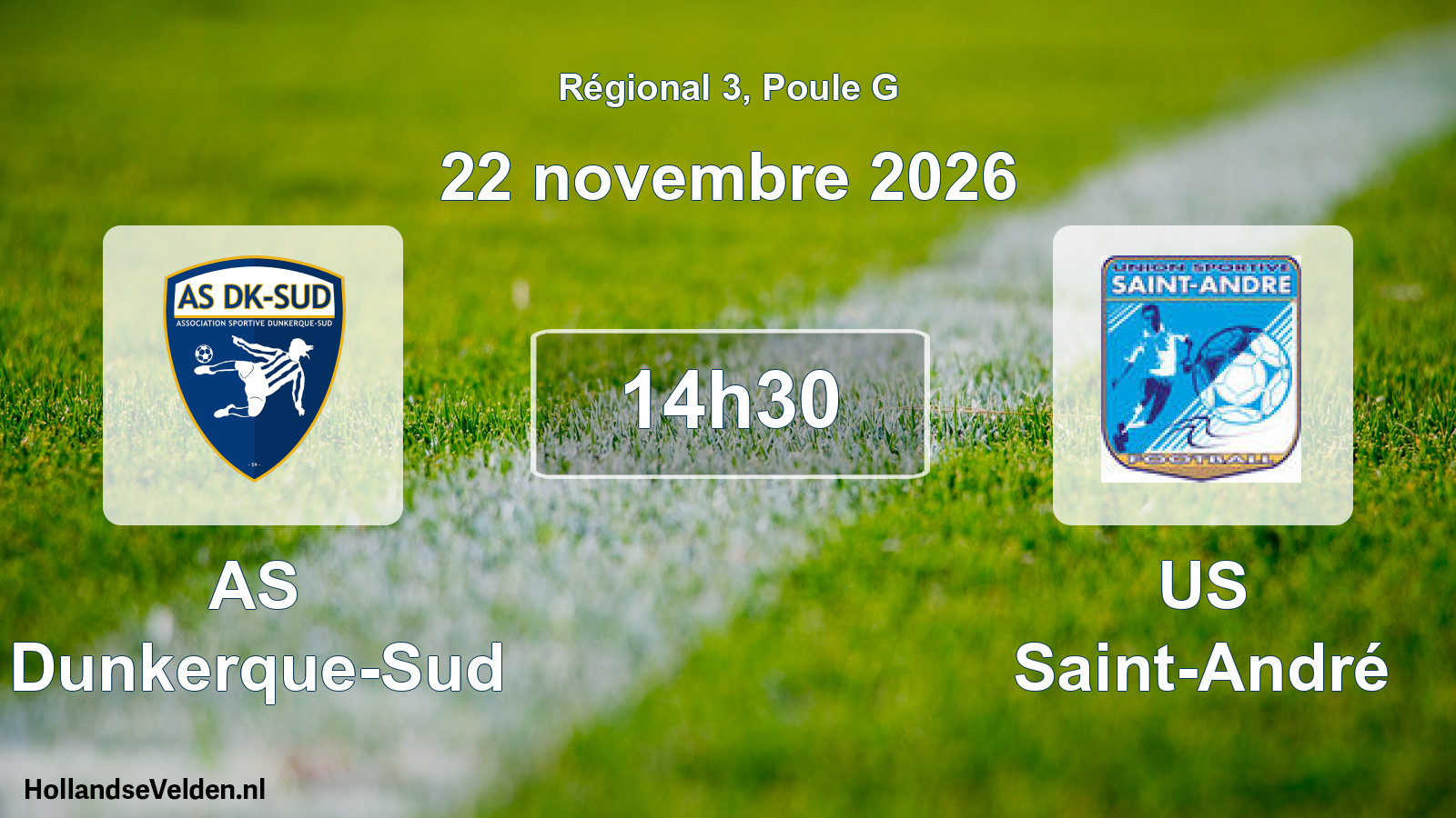Scheduled Match: AS Dunkerque-Sud - US Saint-André (22 November 2026)