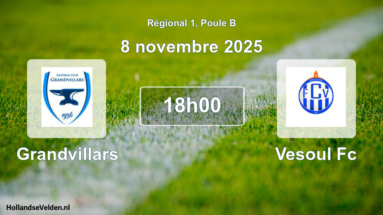 Geplande wedstrijd: Grandvillars - Vesoul Fc (8 novembre 2025)