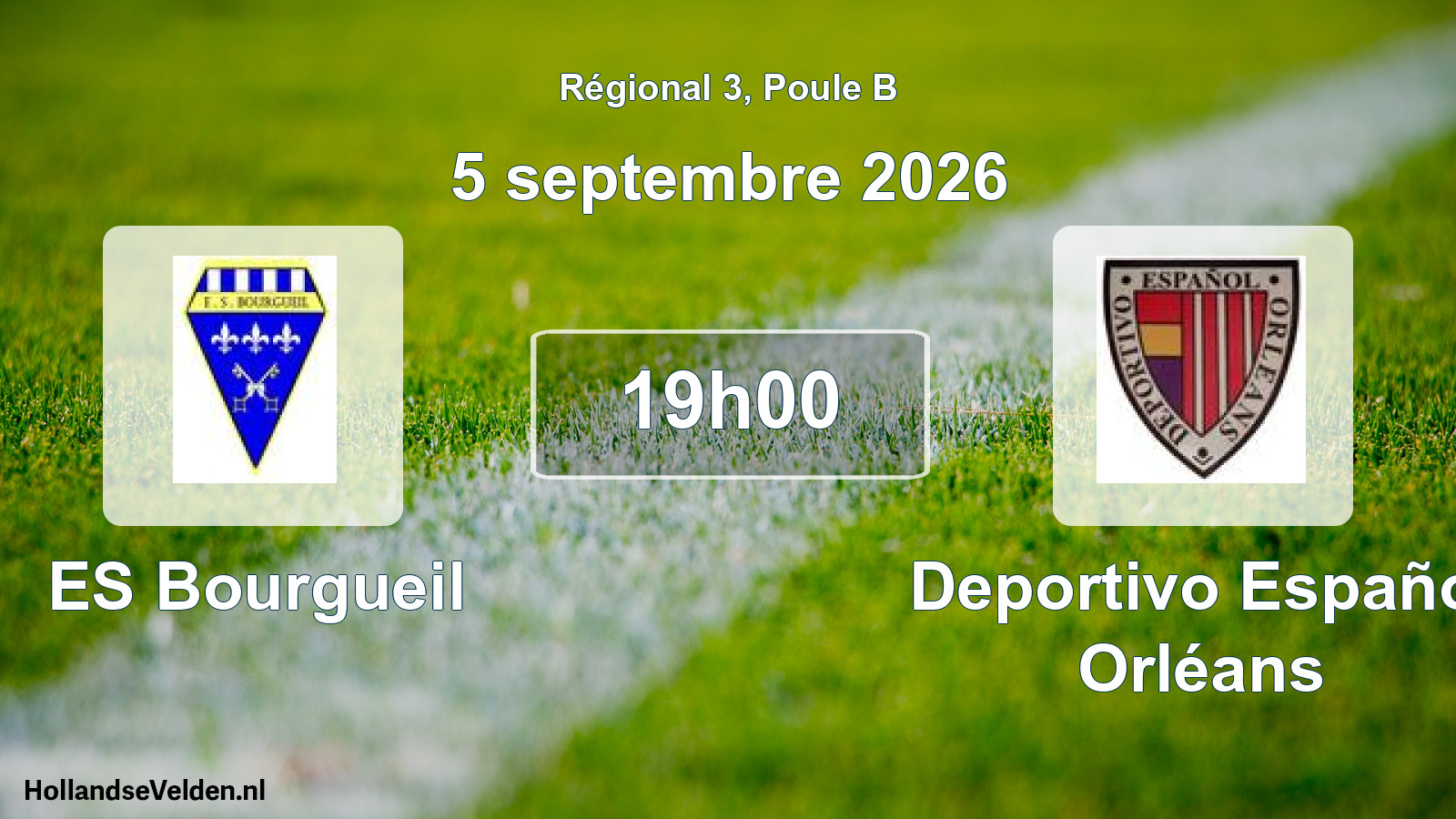 Scheduled Match: ES Bourgueil - Deportivo Español Orléans (5 September 2026)