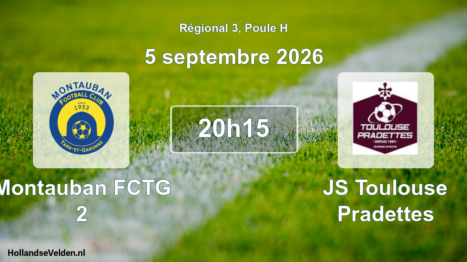 Scheduled Match: Montauban FCTG 2 - JS Toulouse Pradettes (5 September 2026)