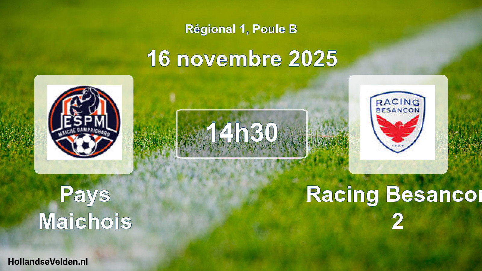 Scheduled Match: Pays Maichois - Racing Besancon 2 (16 November 2025)