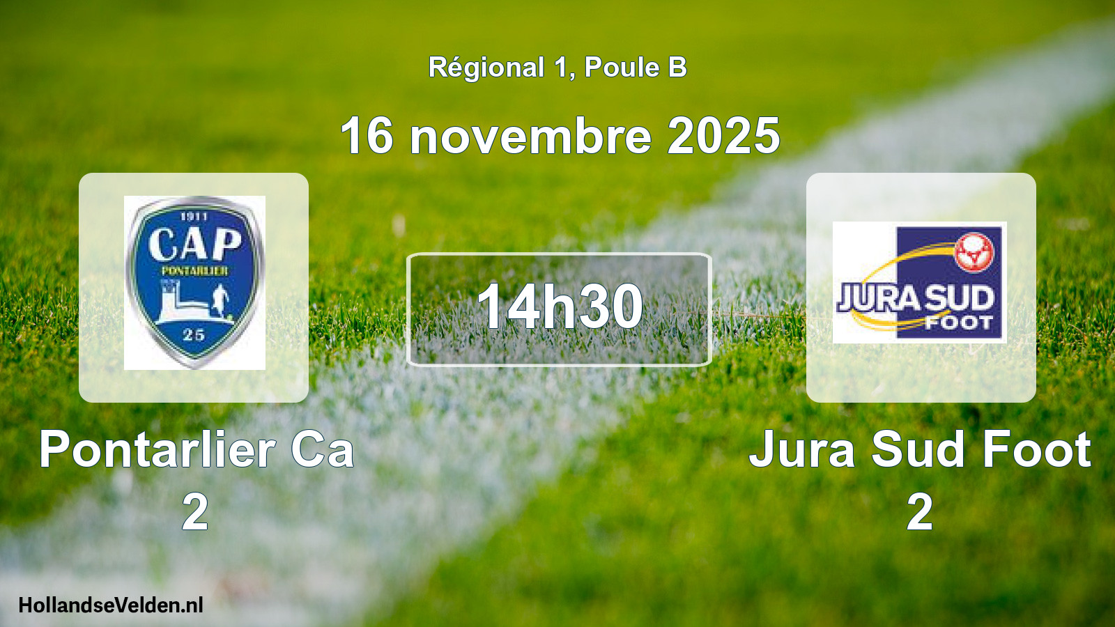 Geplande wedstrijd: Pontarlier Ca 2 - Jura Sud Foot 2 (16 novembre 2025)