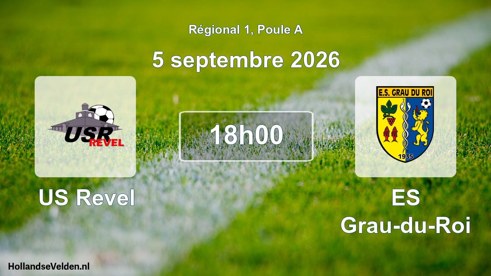 Match programmé: US Revel - ES Grau-du-Roi (5 septembre 2026)