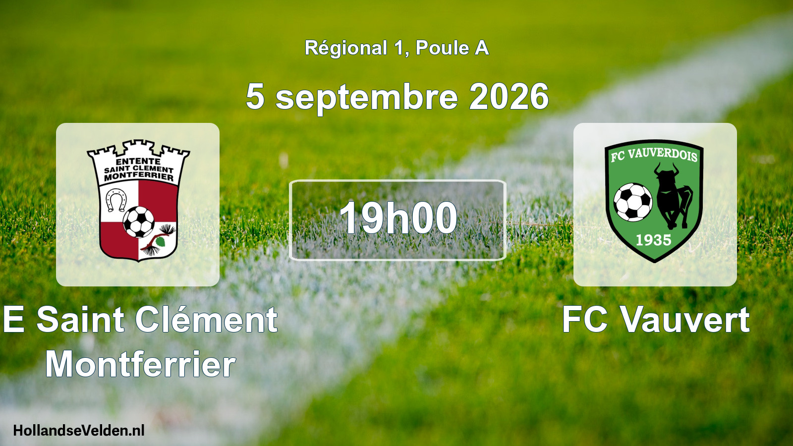 Scheduled Match: E Saint Clément Montferrier - FC Vauvert (5 September 2026)
