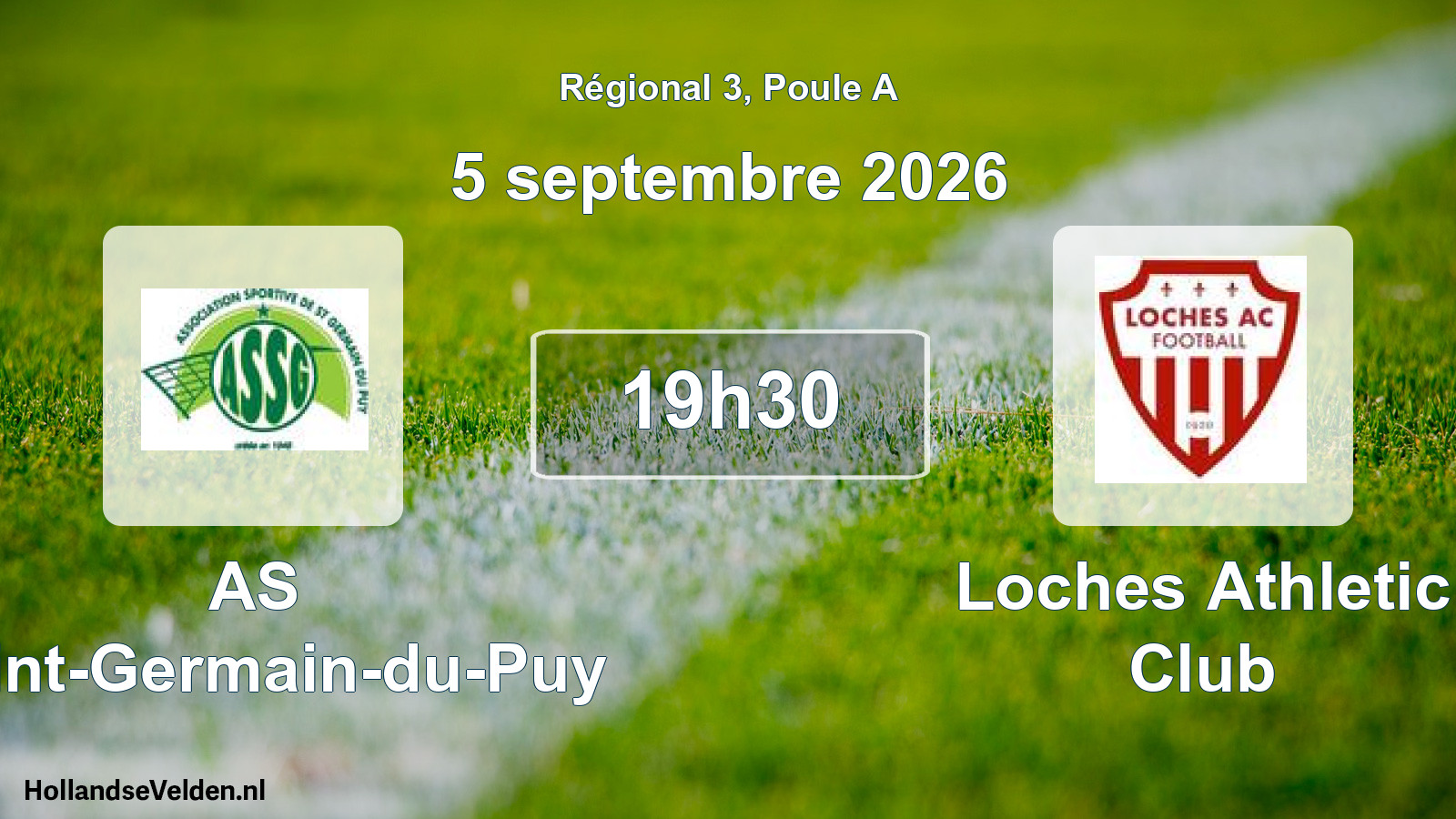 Scheduled Match: AS Saint-Germain-du-Puy - Loches Athletic Club (5 September 2026)