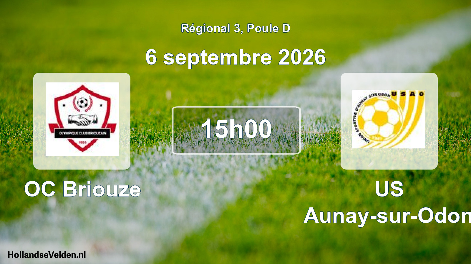 Scheduled Match: OC Briouze - US Aunay-sur-Odon (6 September 2026)