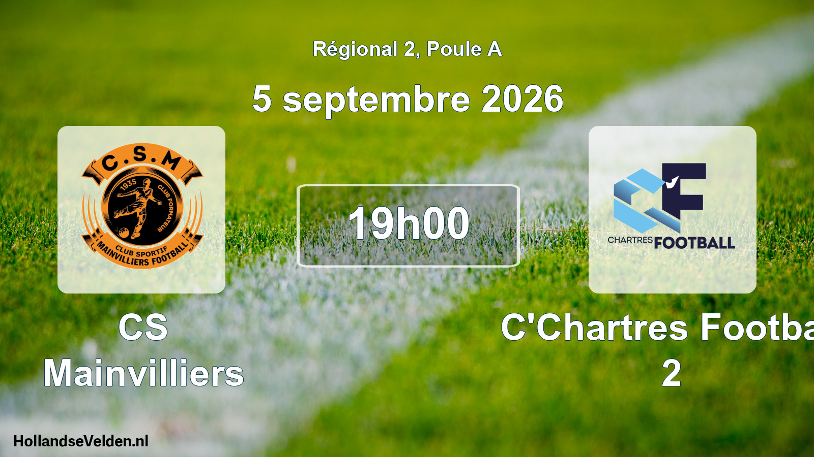 Scheduled Match: CS Mainvilliers - C'Chartres Football 2 (5 September 2026)