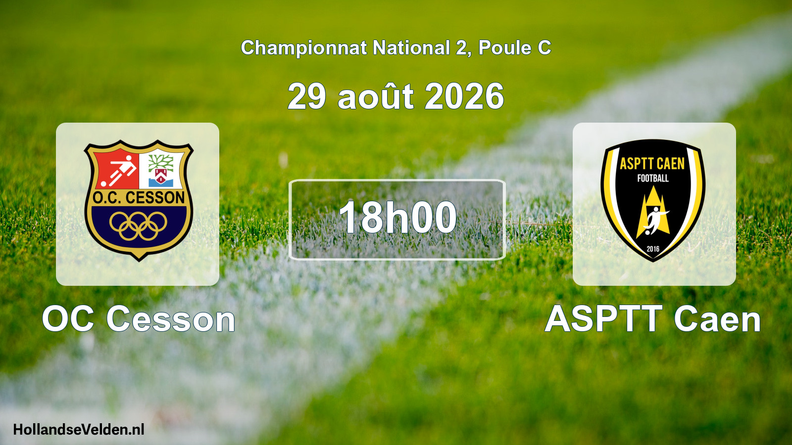 Scheduled Match: OC Cesson - ASPTT Caen (29 August 2026)