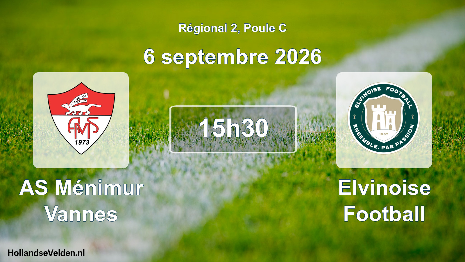 Scheduled Match: AS Ménimur Vannes - Elvinoise Football (6 September 2026)