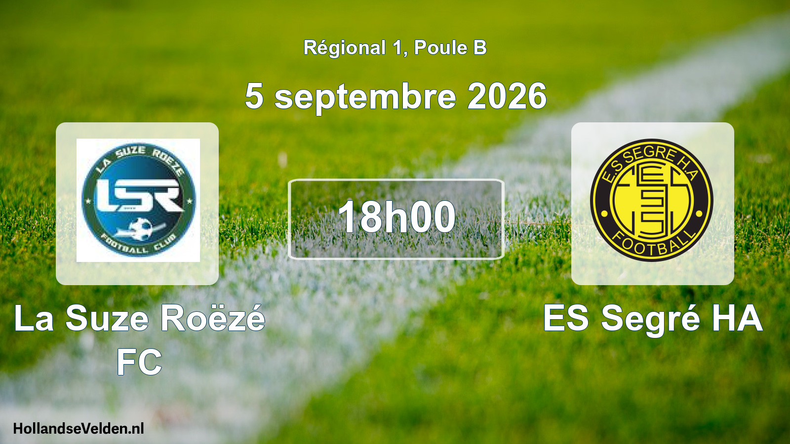 Scheduled Match: La Suze Roëzé FC - ES Segré HA (5 September 2026)