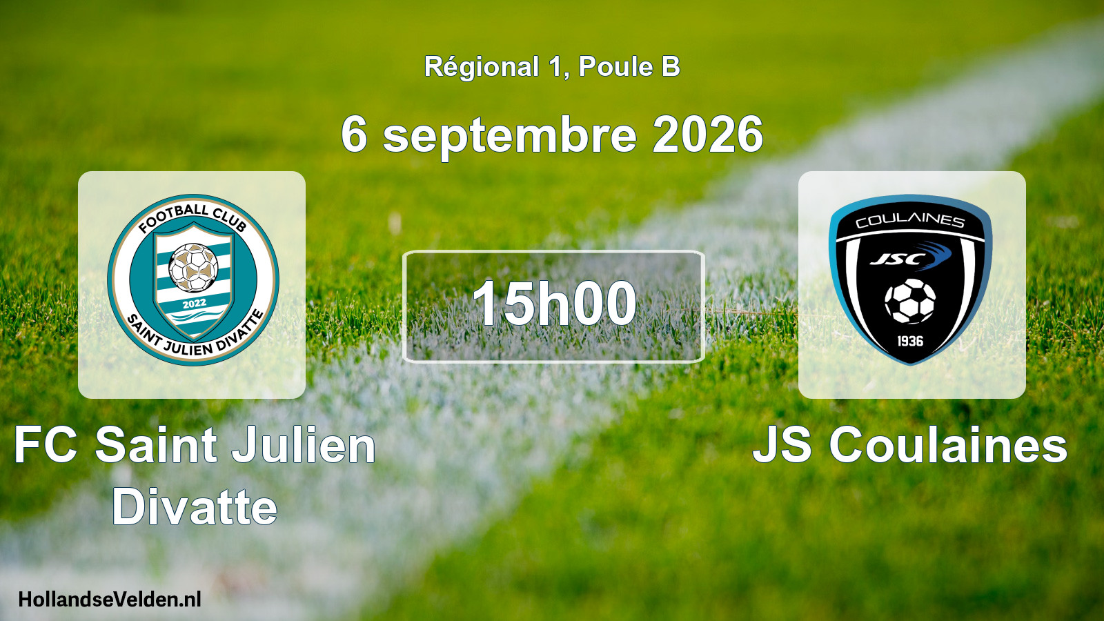 Scheduled Match: FC Saint Julien Divatte - JS Coulaines (6 September 2026)