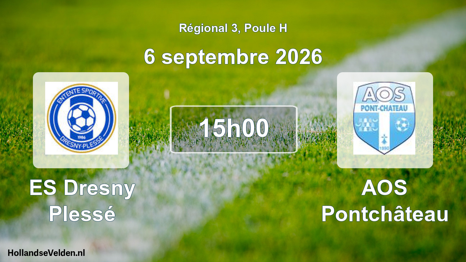 Scheduled Match: ES Dresny Plessé - AOS Pontchâteau (6 September 2026)