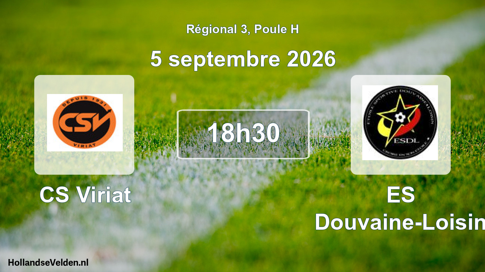Match programmé: CS Viriat - ES Douvaine-Loisin (5 septembre 2026)