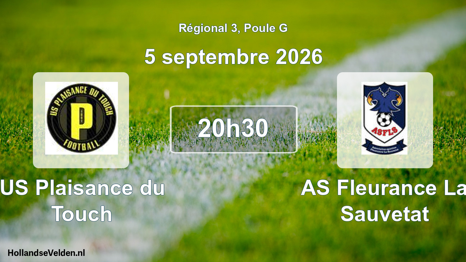 Match programmé: US Plaisance du Touch - AS Fleurance La Sauvetat (5 septembre 2026)