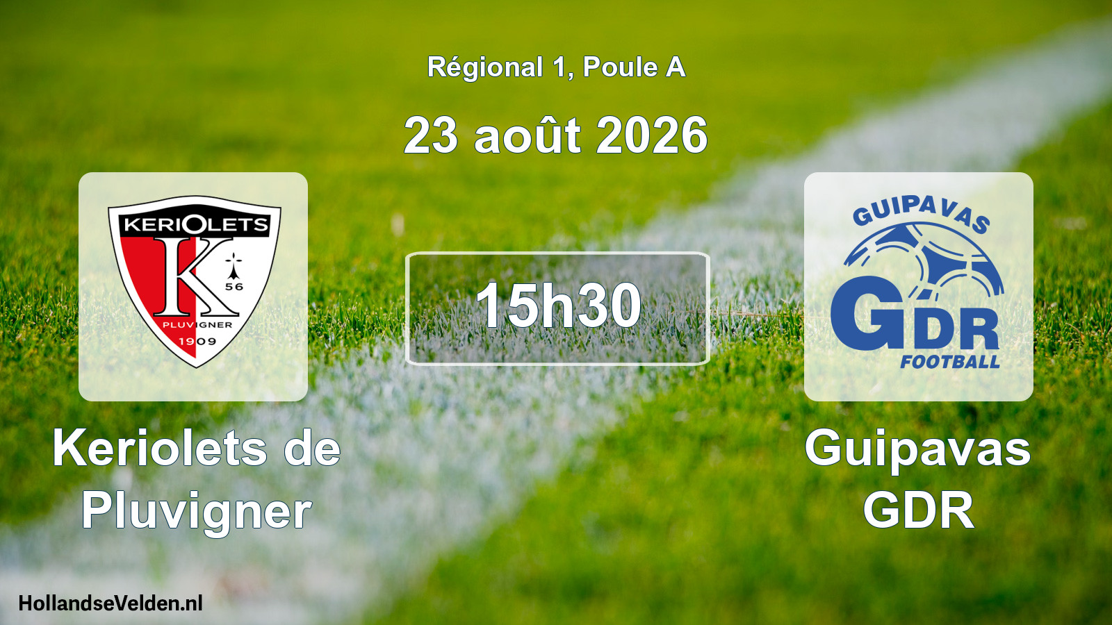 Scheduled Match: Keriolets de Pluvigner - Guipavas GDR (23 August 2026)