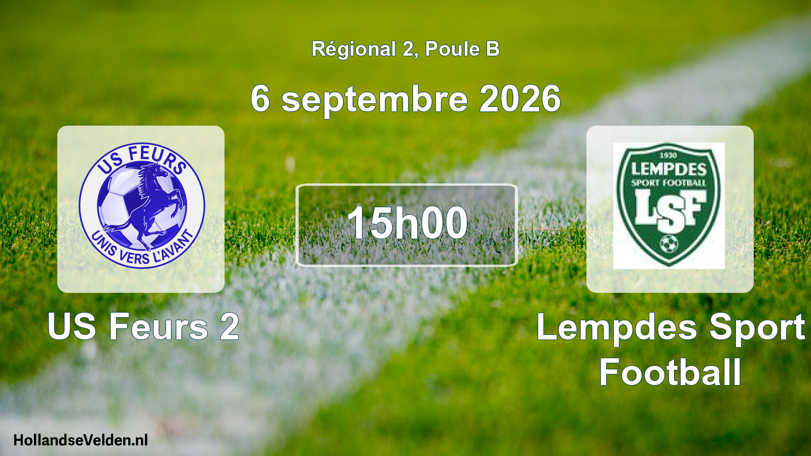 Scheduled Match: US Feurs 2 - Lempdes Sport Football (6 September 2026)