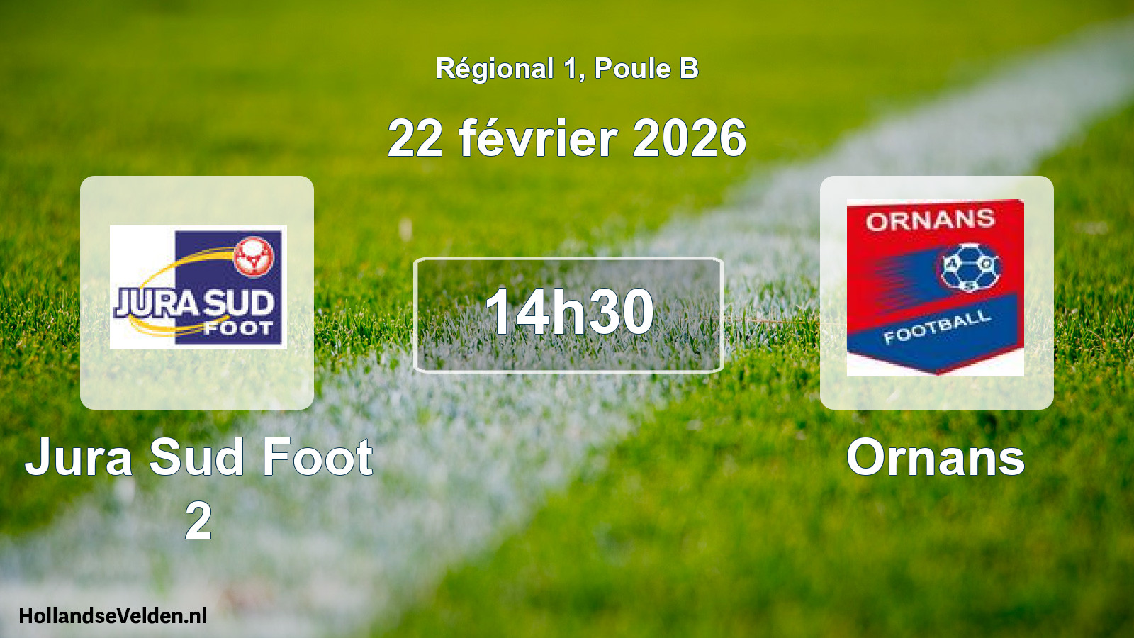 Geplande wedstrijd: Jura Sud Foot 2 - Ornans (22 februari 2026)
