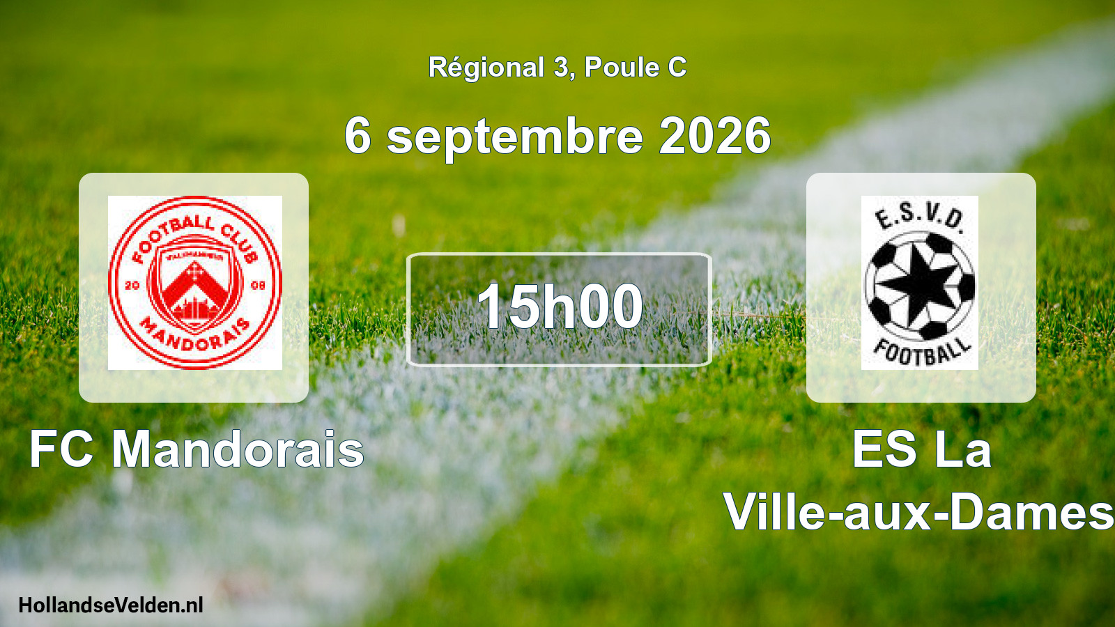 Scheduled Match: FC Mandorais - ES La Ville-aux-Dames (6 September 2026)