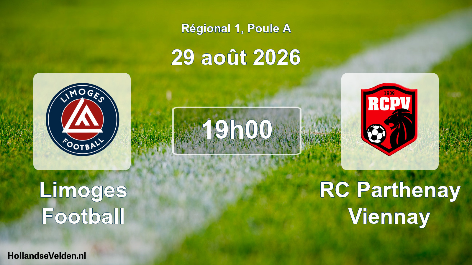 Scheduled Match: Limoges Football - RC Parthenay Viennay (29 August 2026)