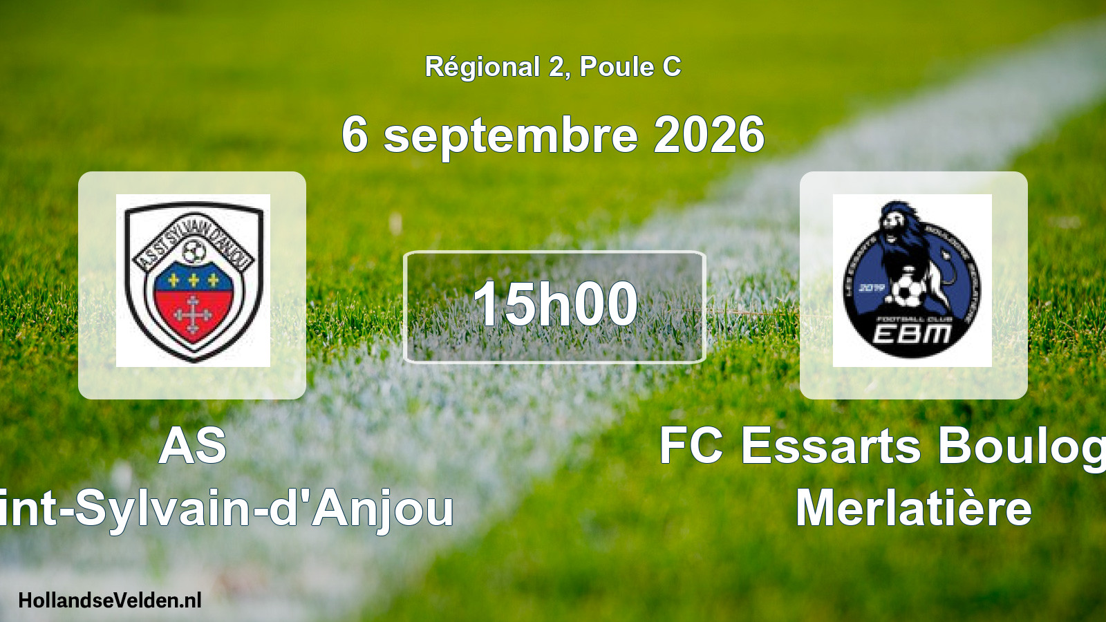 Scheduled Match: AS Saint-Sylvain-d'Anjou - FC Essarts Boulogne Merlatière (6 September 2026)