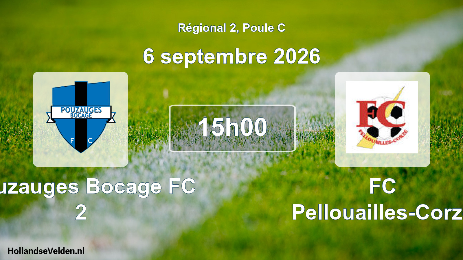 Scheduled Match: Pouzauges Bocage FC 2 - FC Pellouailles-Corzé (6 September 2026)