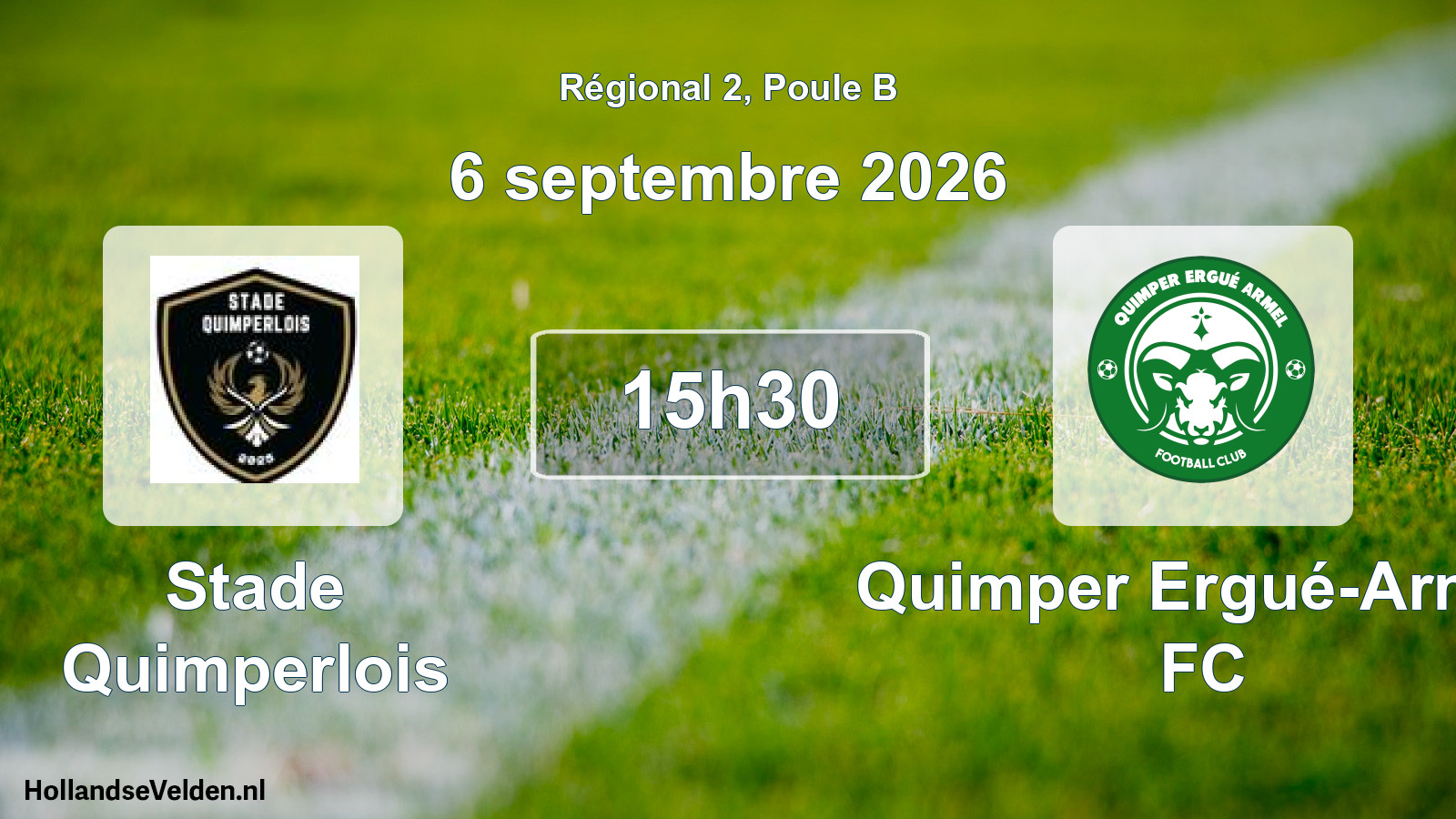 Scheduled Match: Stade Quimperlois - Quimper Ergué-Armel FC (6 September 2026)