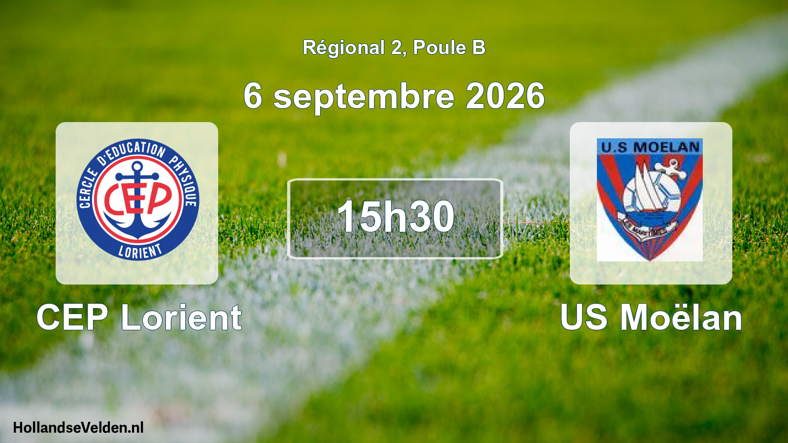 Scheduled Match: CEP Lorient - US Moëlan (6 September 2026)