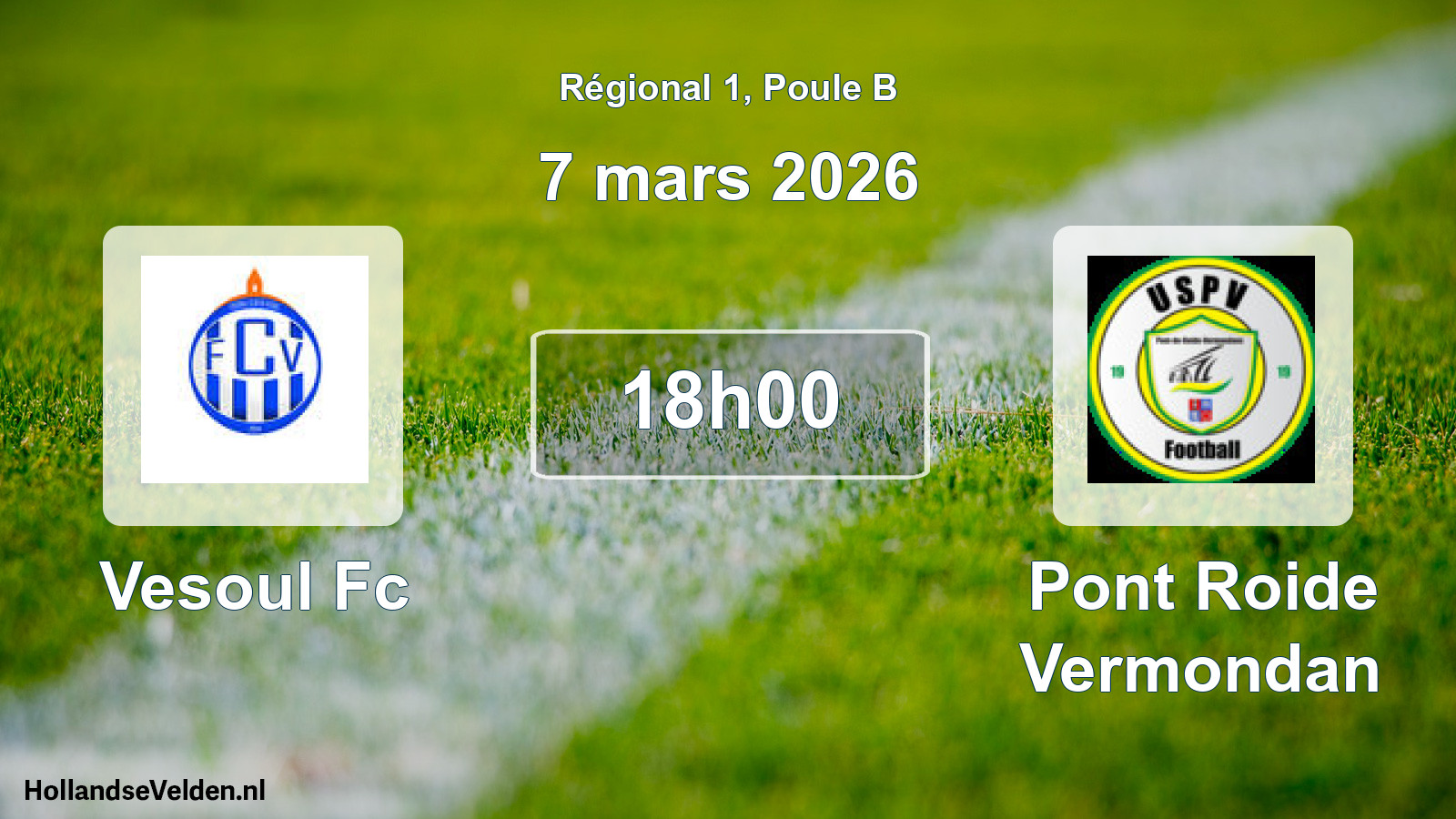 Geplande wedstrijd: Vesoul Fc - Pont Roide Vermondan (7 maart 2026)