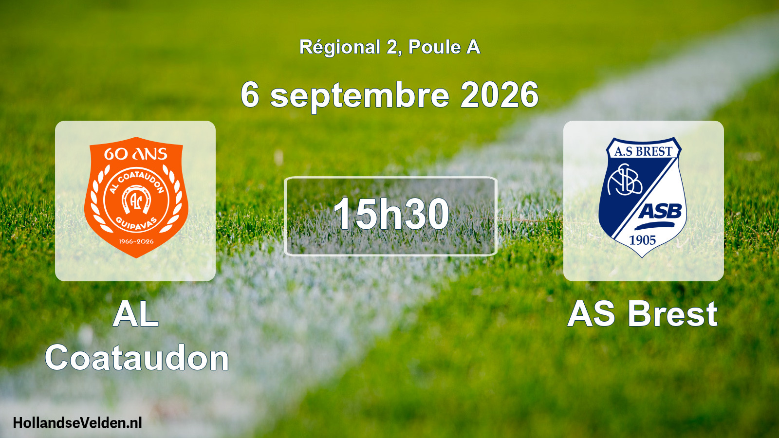 Scheduled Match: AL Coataudon - AS Brest (6 September 2026)