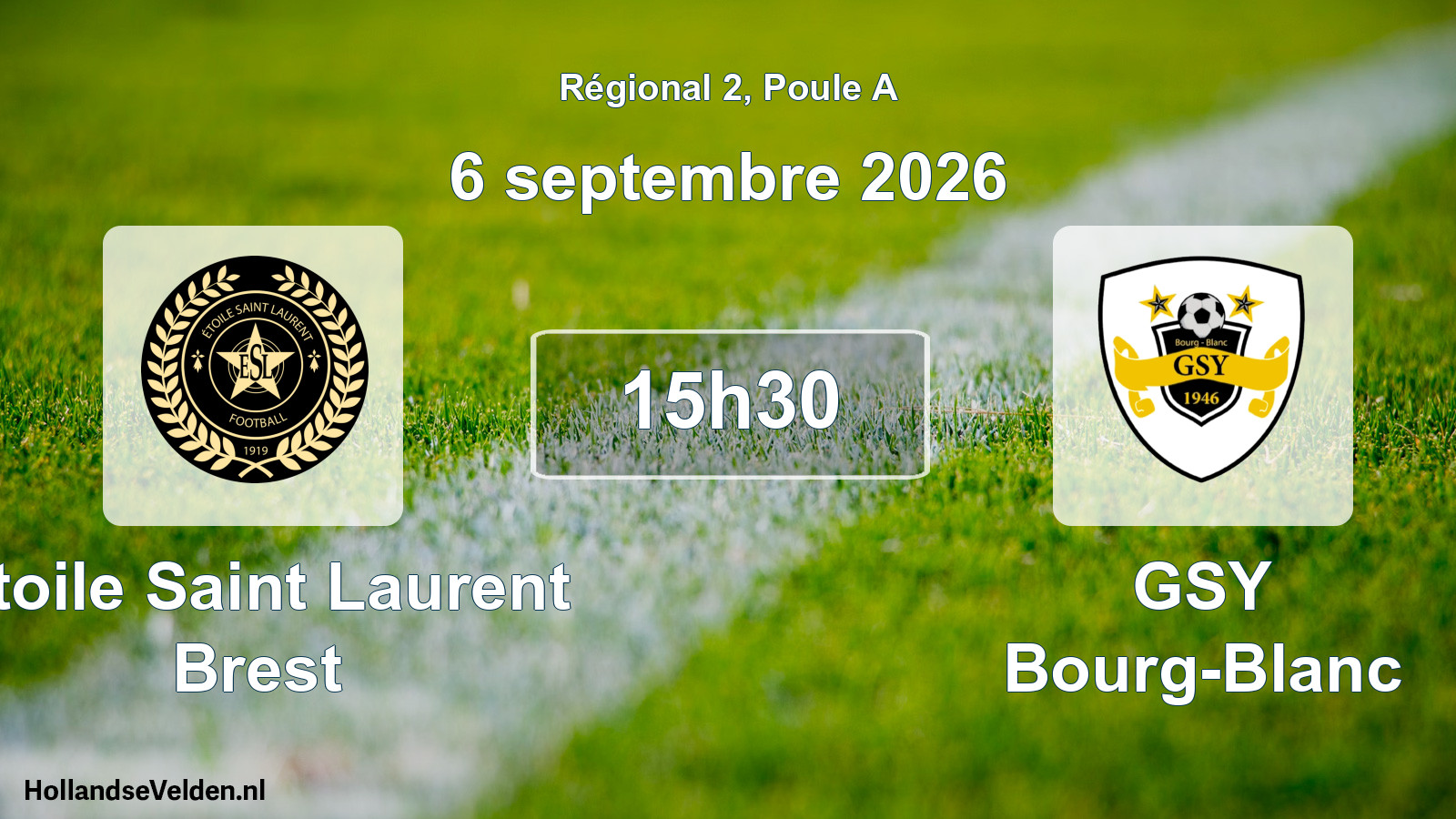 Scheduled Match: Étoile Saint Laurent Brest - GSY Bourg-Blanc (6 September 2026)