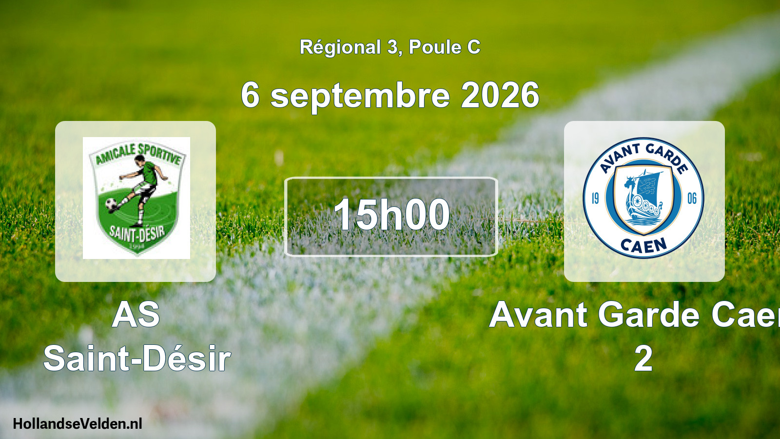 Scheduled Match: AS Saint-Désir - Avant Garde Caen 2 (6 September 2026)