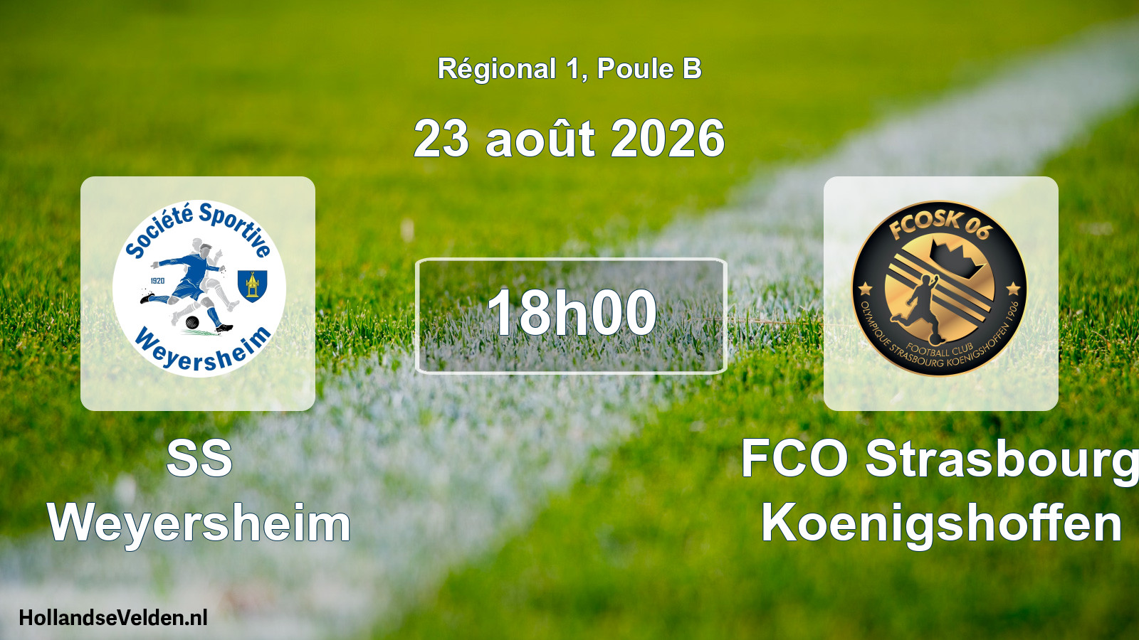 Scheduled Match: SS Weyersheim - FCO Strasbourg Koenigshoffen (23 August 2026)