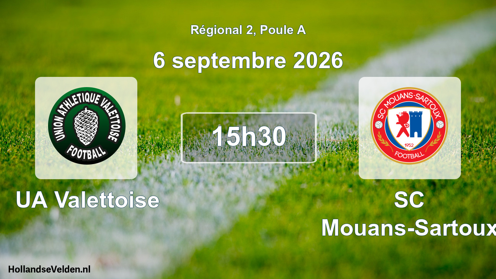 Scheduled Match: UA Valettoise - SC Mouans-Sartoux (6 September 2026)