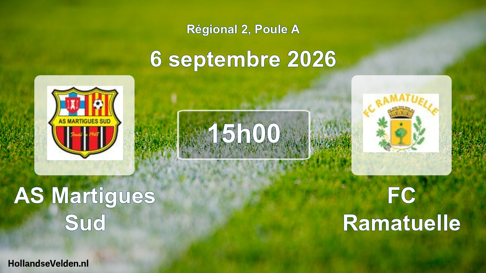 Scheduled Match: AS Martigues Sud - FC Ramatuelle (6 September 2026)