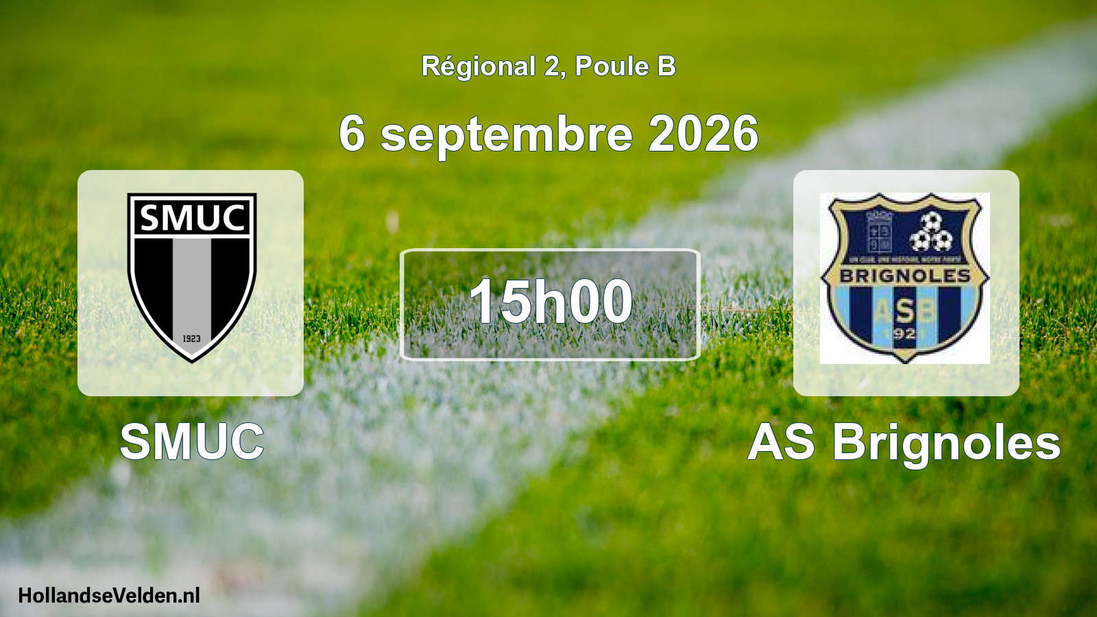 Scheduled Match: SMUC - AS Brignoles (6 September 2026)