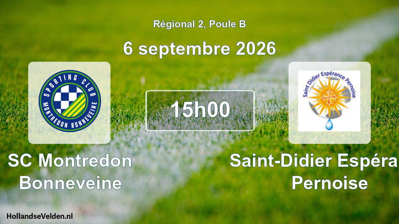 Scheduled Match: SC Montredon Bonneveine - Saint-Didier Espérance Pernoise (6 September 2026)