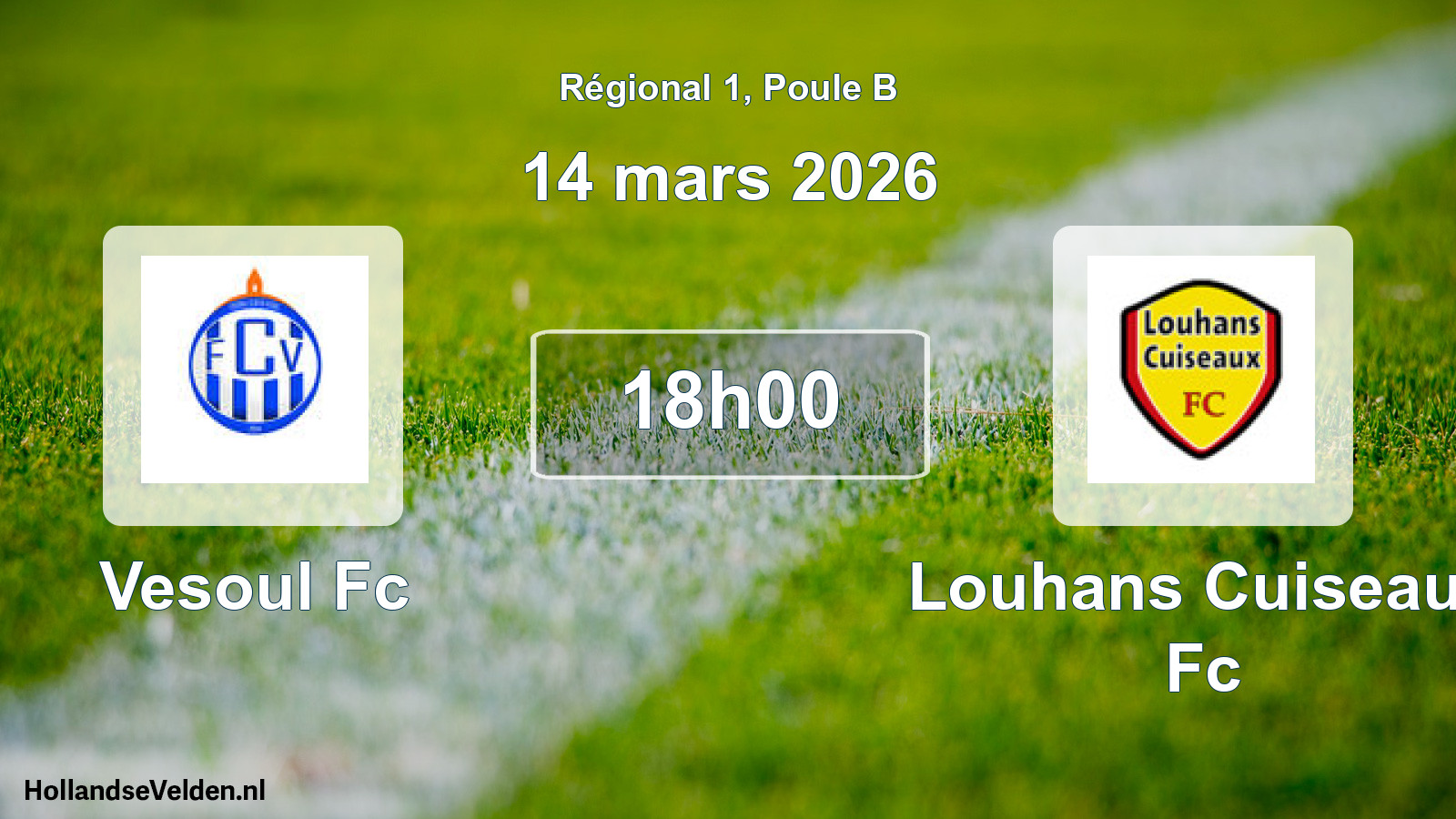 Geplande wedstrijd: Vesoul Fc - Louhans Cuiseaux Fc (14 mars 2026)