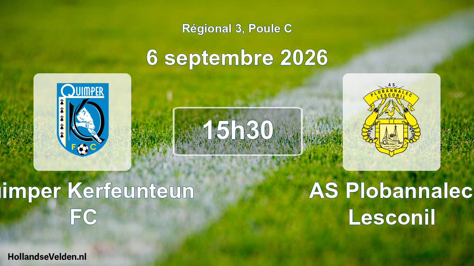 Scheduled Match: Quimper Kerfeunteun FC - AS Plobannalec Lesconil (6 September 2026)