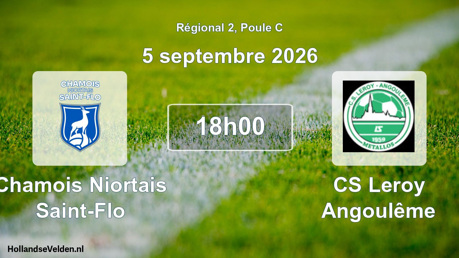 Scheduled Match: Chamois Niortais Saint-Flo - CS Leroy Angoulême (5 September 2026)
