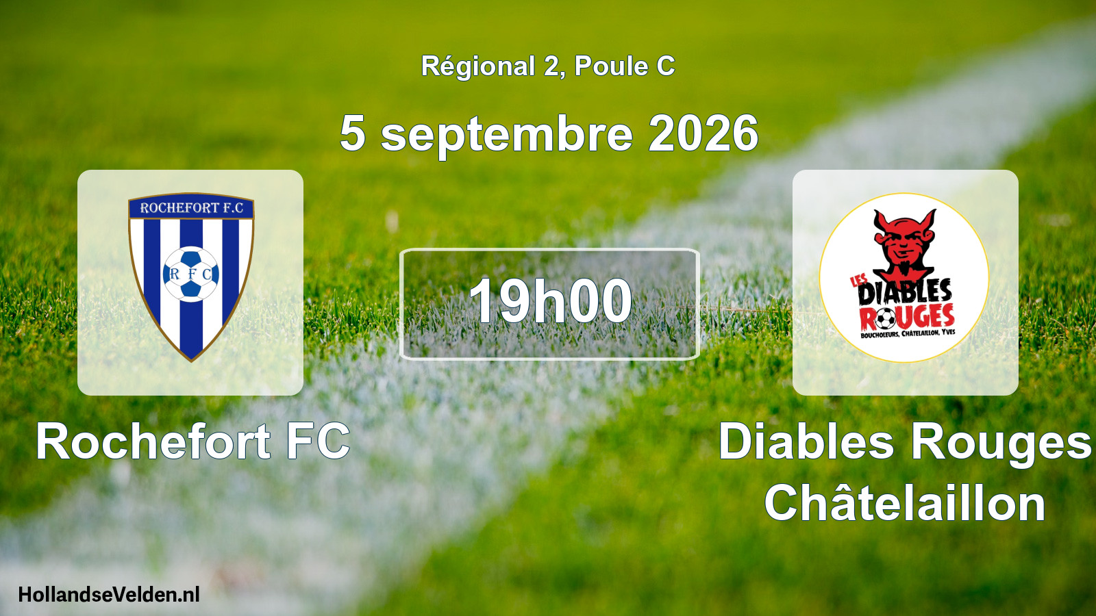 Scheduled Match: Rochefort FC - Diables Rouges Châtelaillon (5 September 2026)